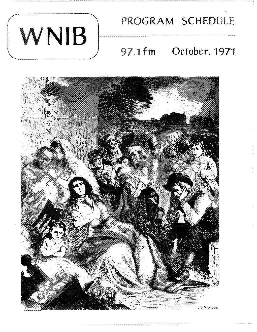 WNIB Program Schedule October 1971