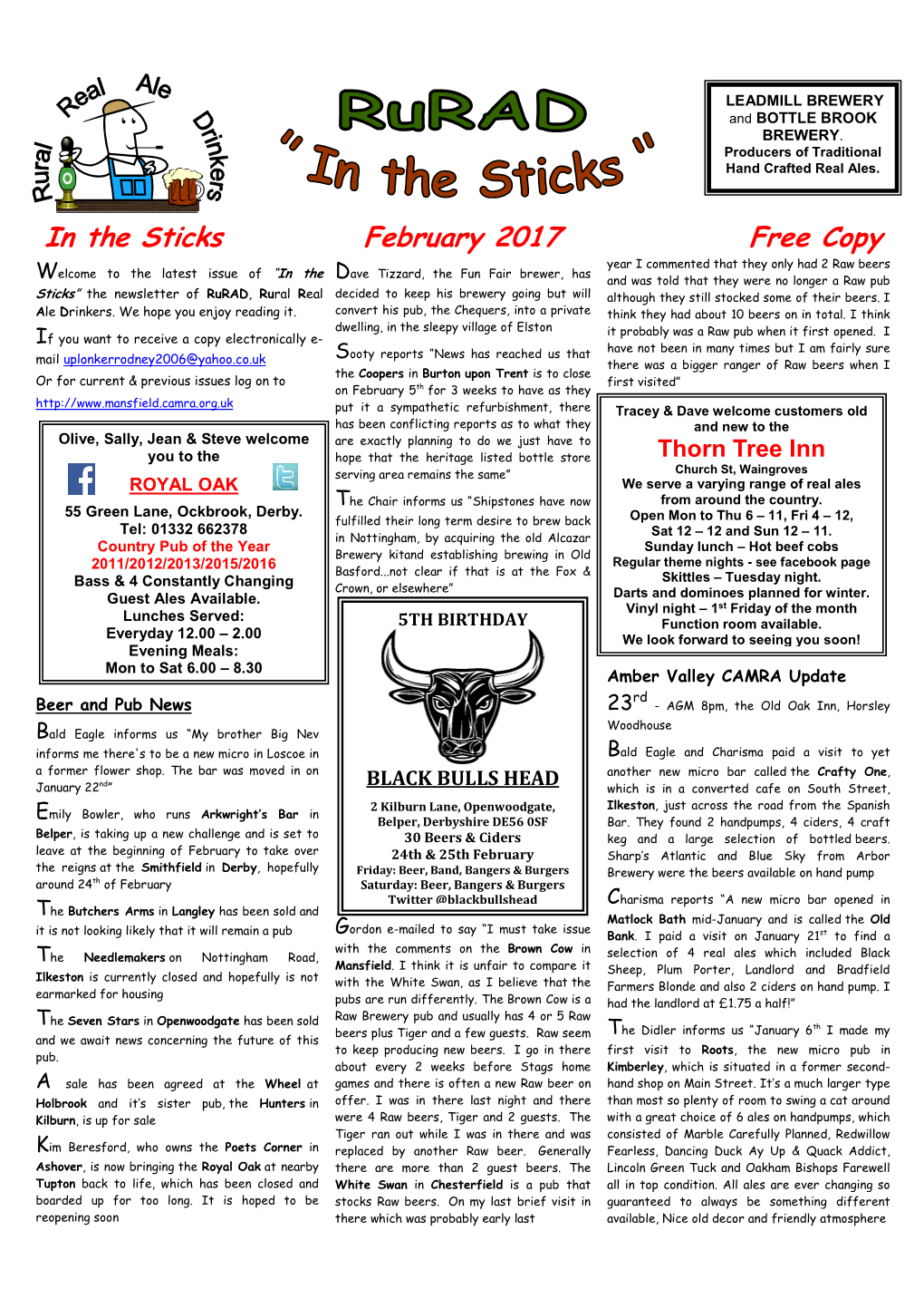February 2017 Newsletter