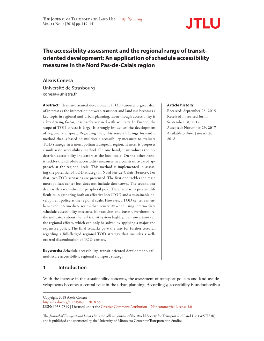 The Accessibility Assessment and the Regional Range of Transit