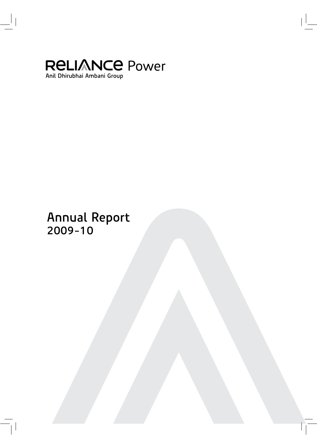 Annual Report 2009-10 Dhirubhai H
