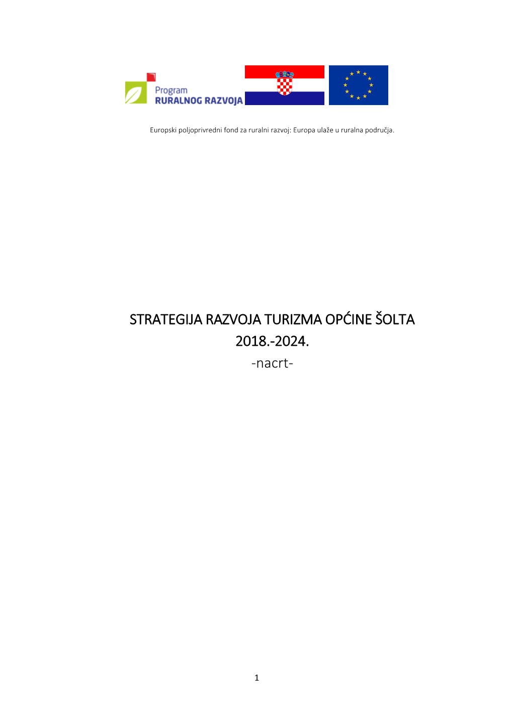 Strategija Razvoja Turizma Općine Šolta 2018.-2024