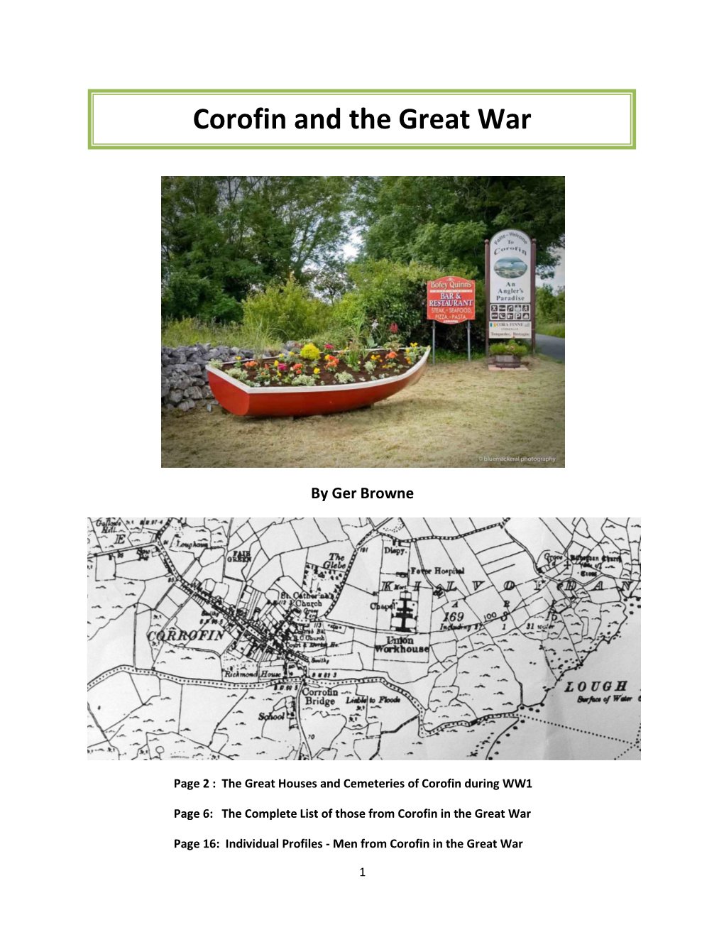 Corofin and the Great War