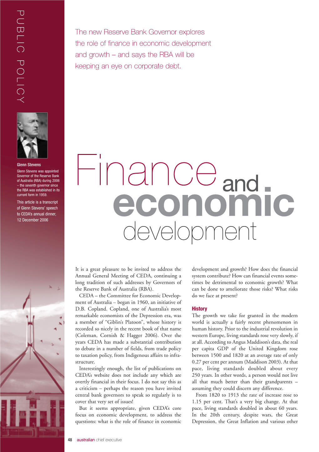 Finance and Economic Development