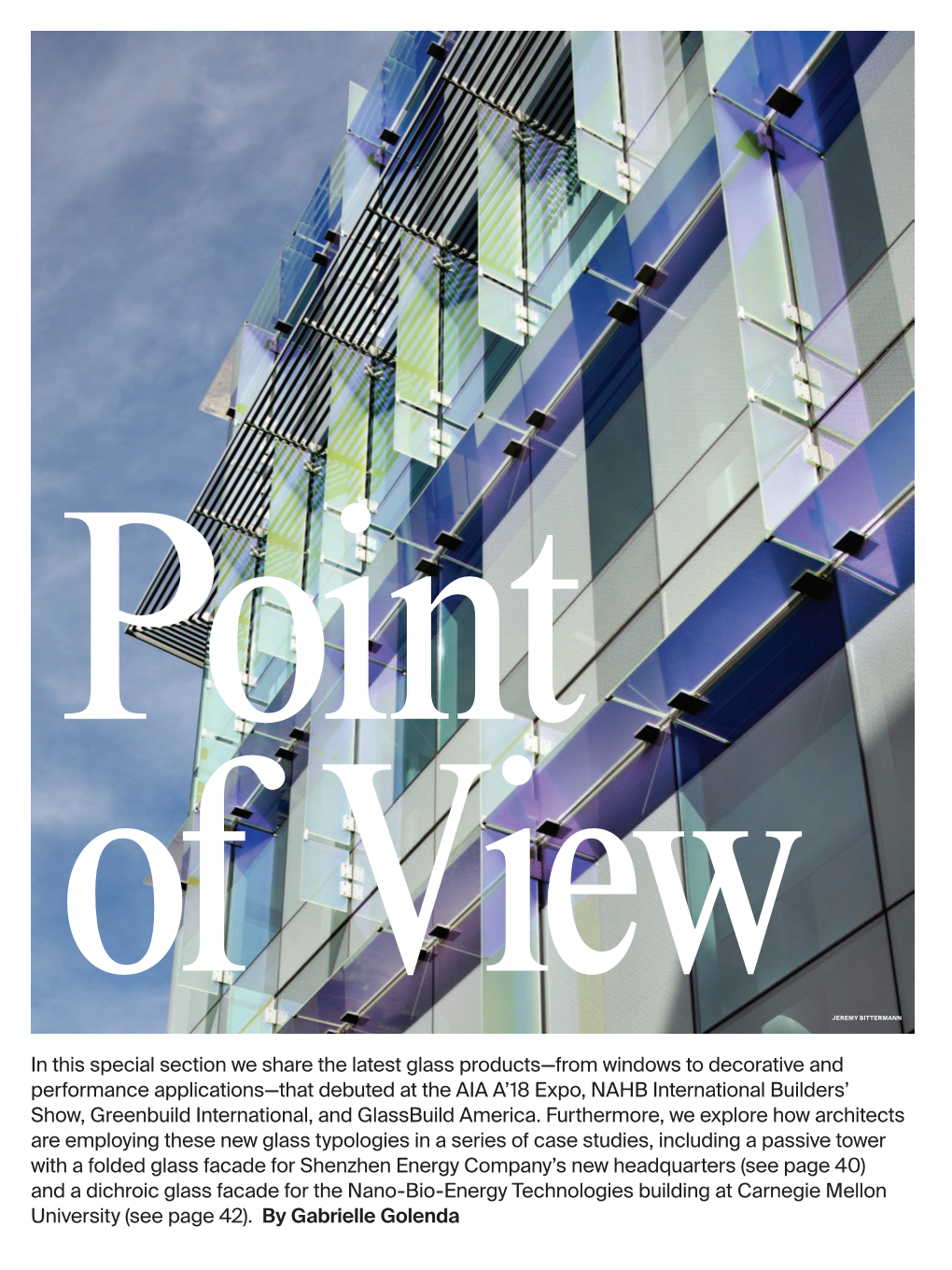 The Architect's Newspaper Glass Edition Feature