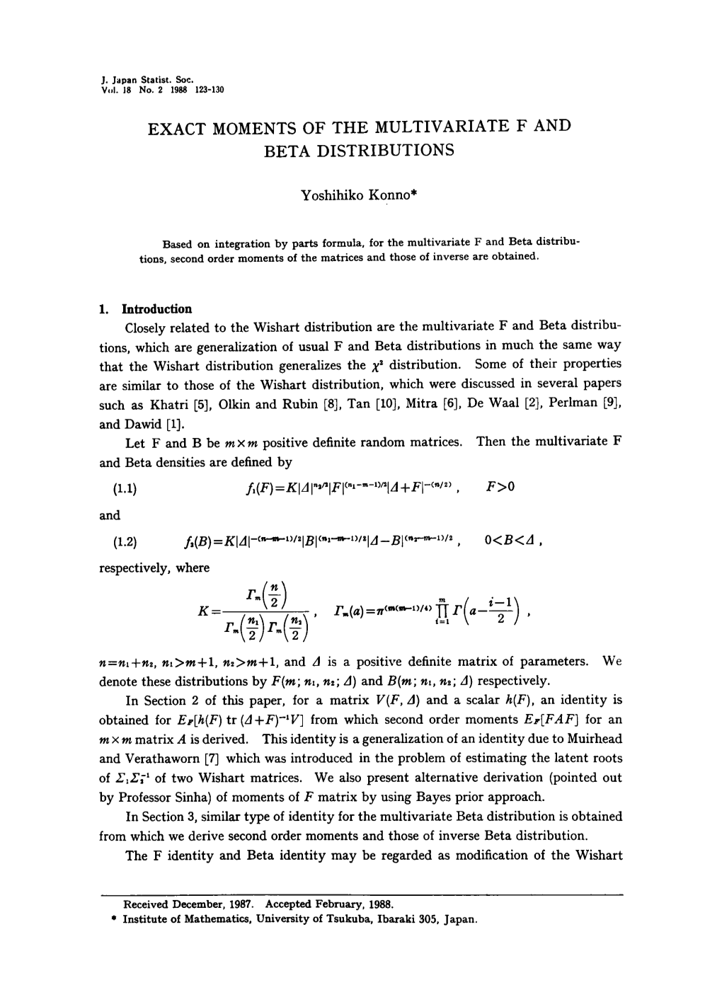 Exact Moments of the Multivariate F and Beta Distributions