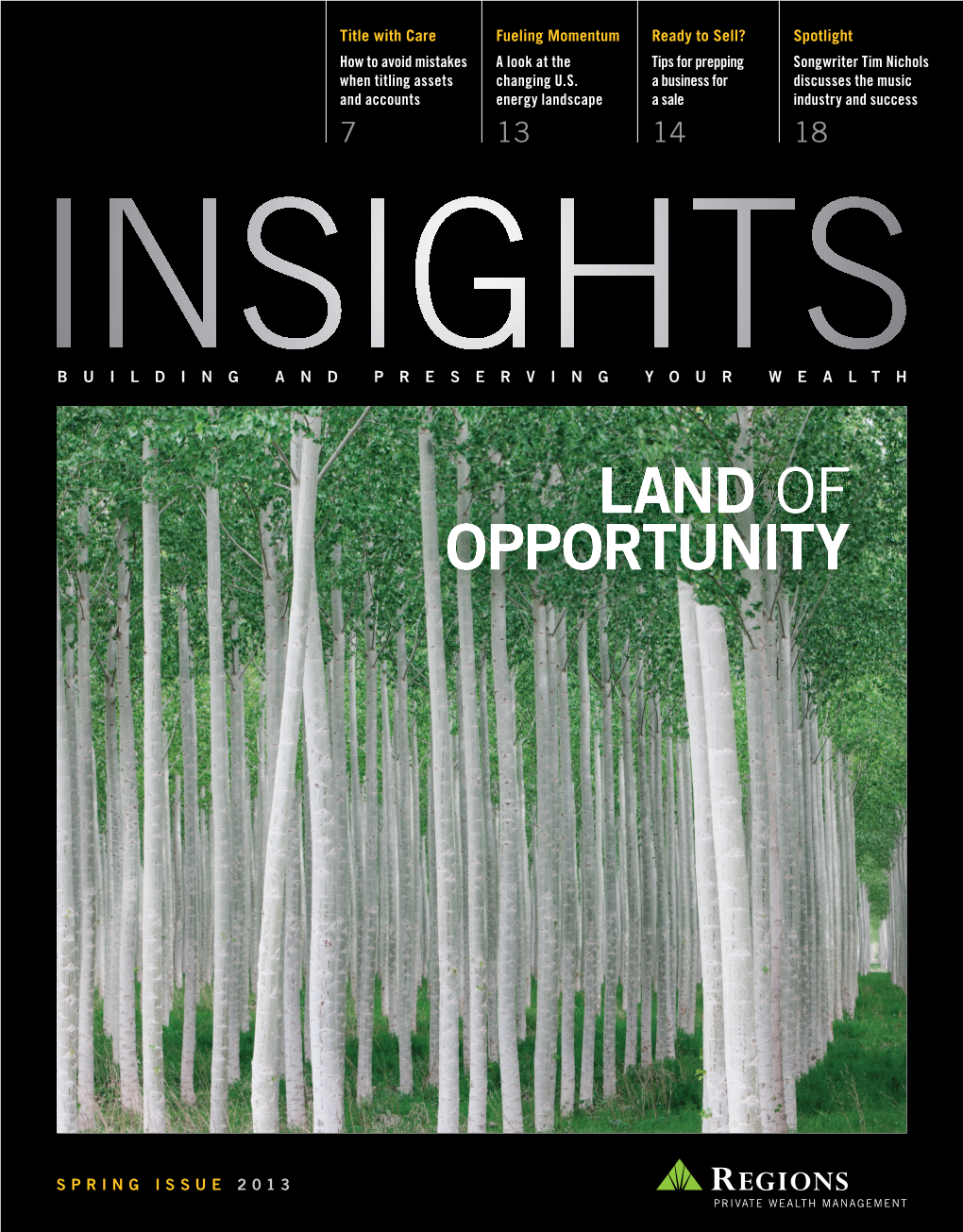 Download Insights Magazine Spring 2013 Issue