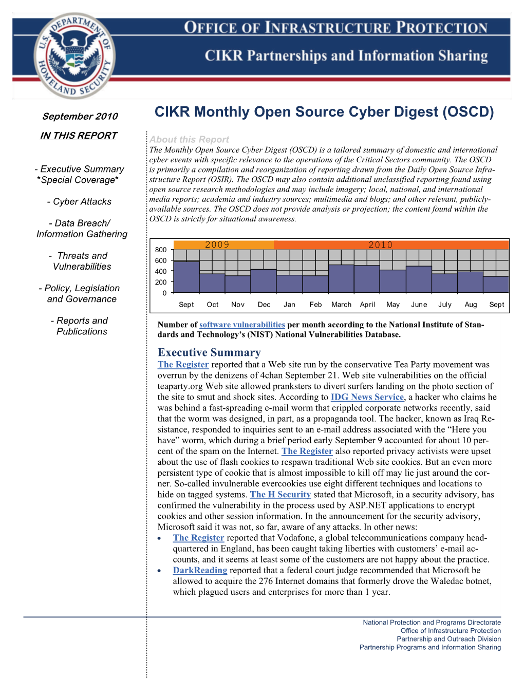 Department of Homeland Security Cyber Digest
