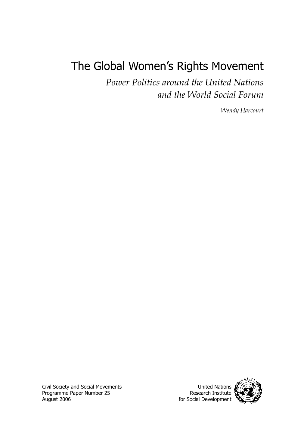 The Global Women's Rights Movement
