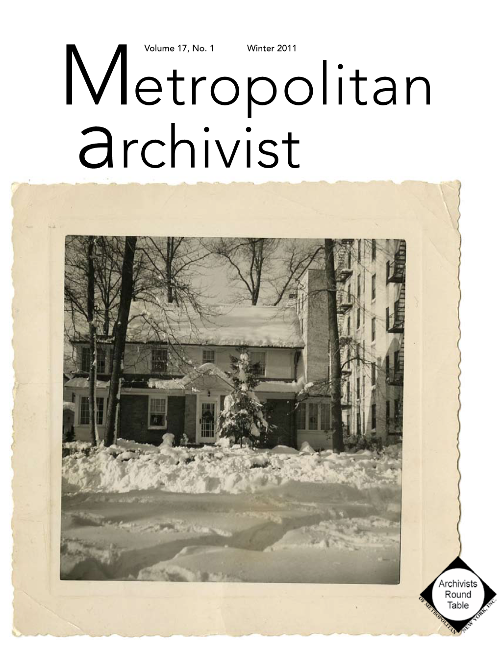 Metropolitan Archivist, Vol. 17, No. 1