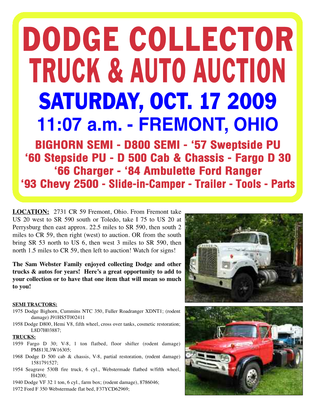 Werth Auction 3-26-05