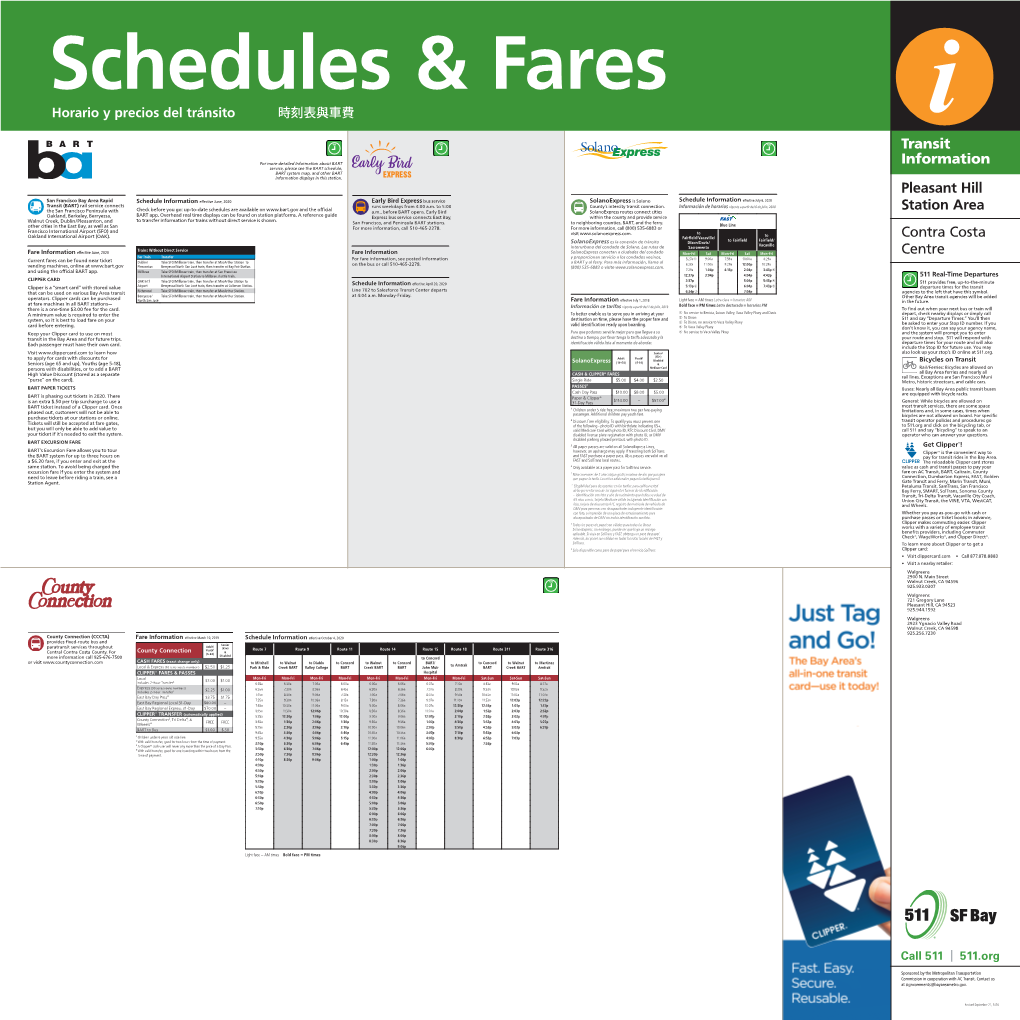 Transit Information Pleasant Hill Station Area Contra Costa Centre