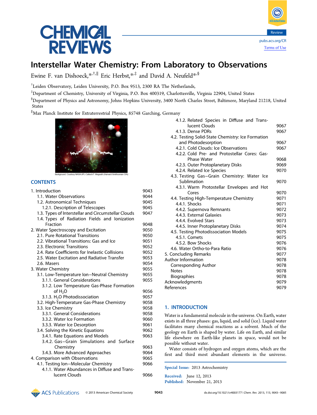 From Laboratory to Observations Ewine F