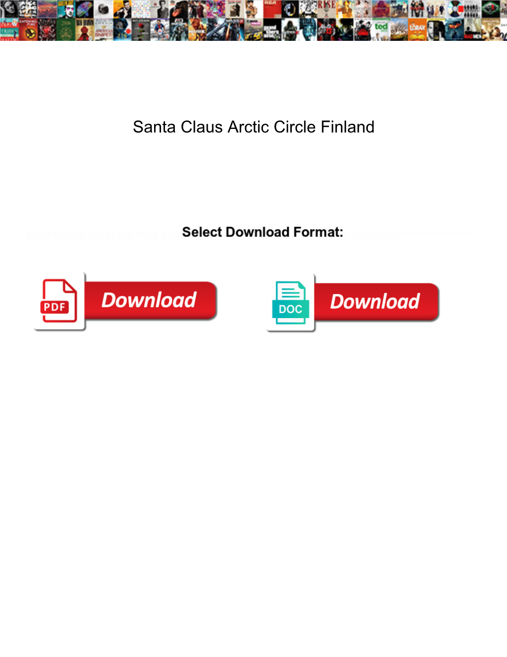 Santa Claus Arctic Circle Finland