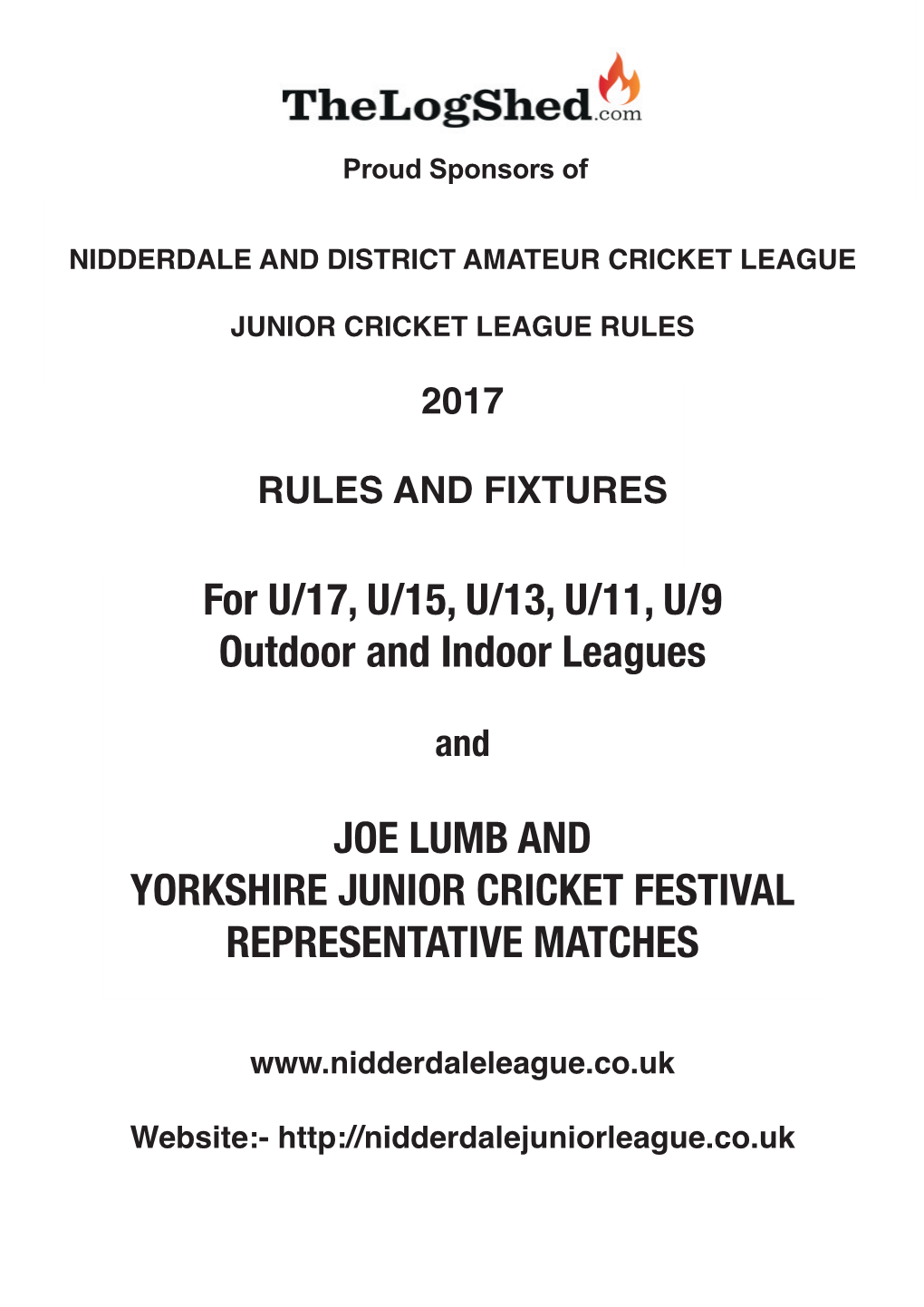 2017 Rules and Fixtures Rules and Fixtures