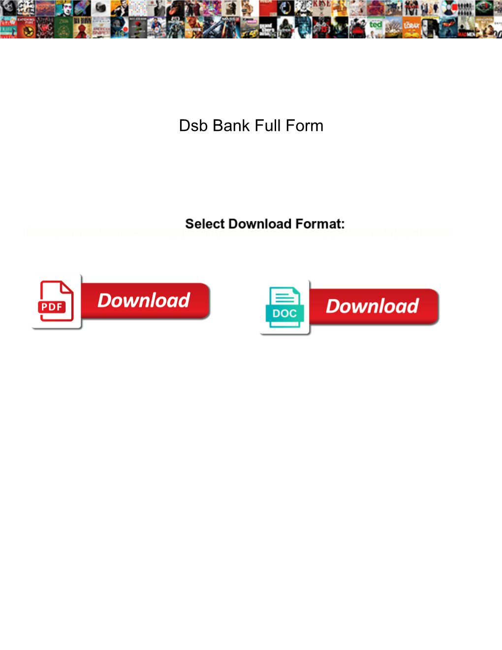 Dsb Bank Full Form