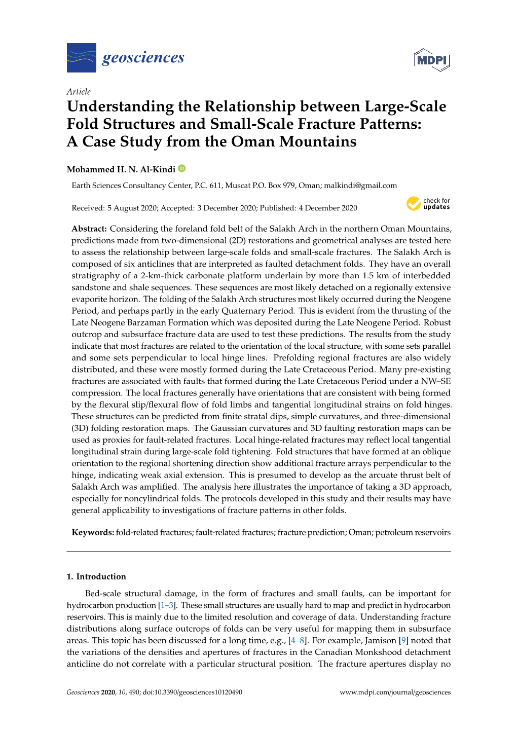 Understanding the Relationship Between Large-Scale Fold Structures and Small-Scale Fracture Patterns: a Case Study from the Oman Mountains