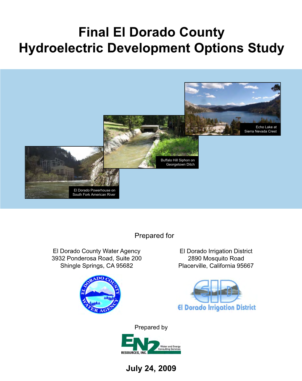 Hydroelectric Development Options Study