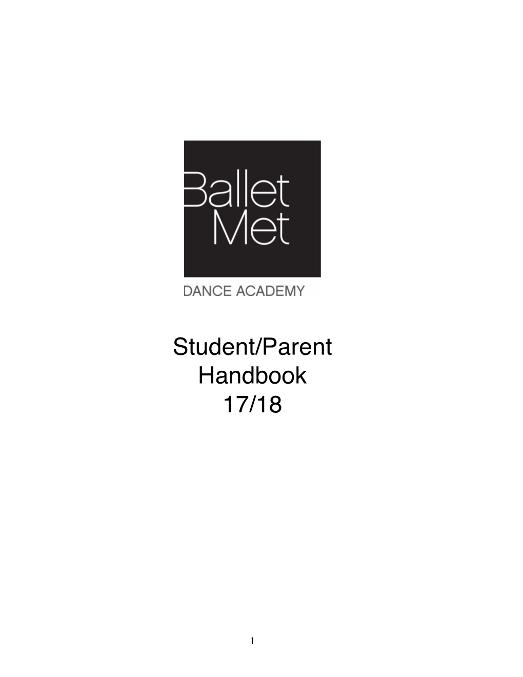 Student/Parent Handbook 17/18