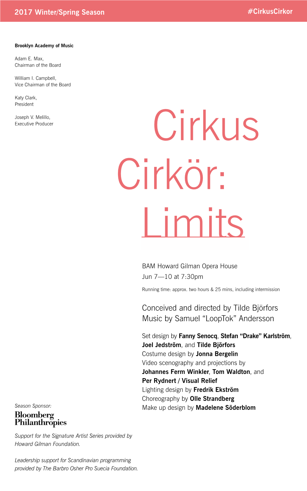 Cirkus Cirkör: Limits