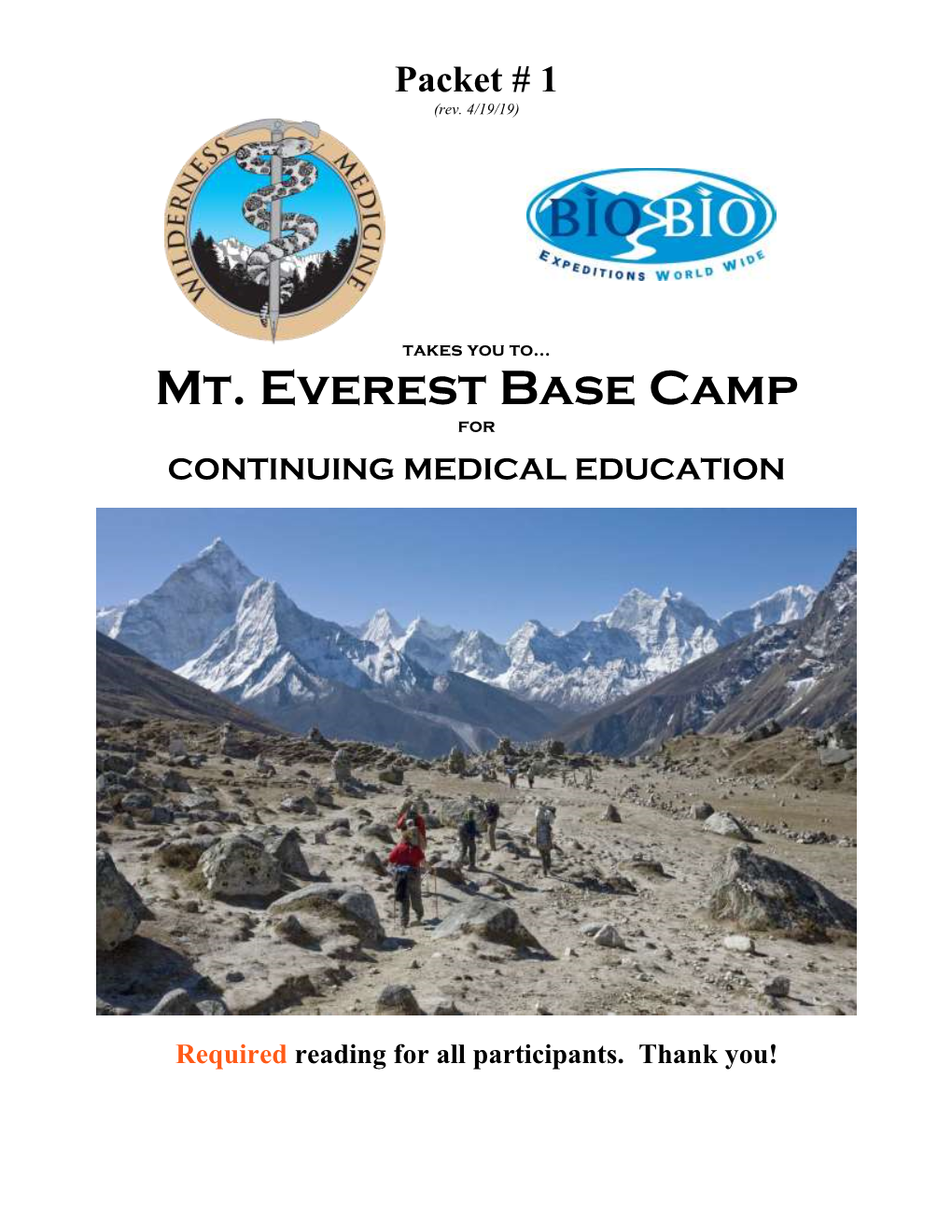 Mt. Everest Base Camp For