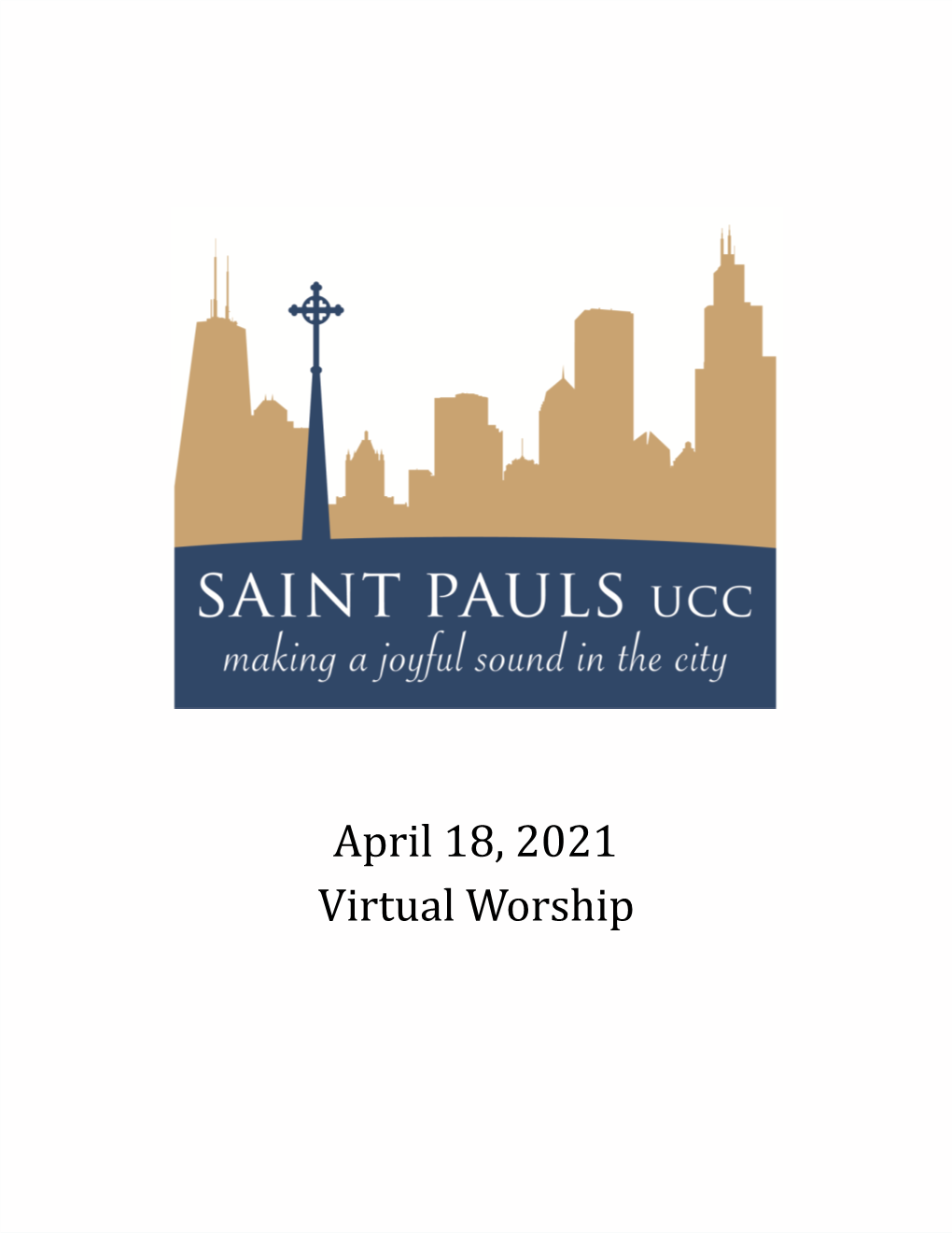 April 18, 2021 Virtual Worship