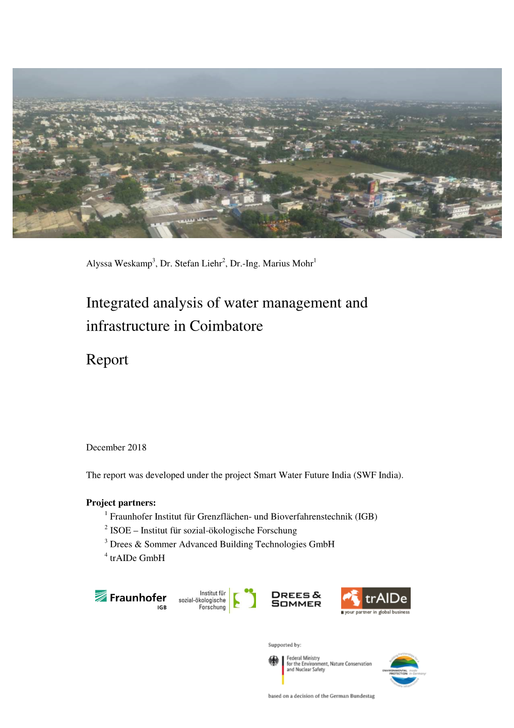 Integrated Analysis of Water Management and Infrastructure in Coimbatore