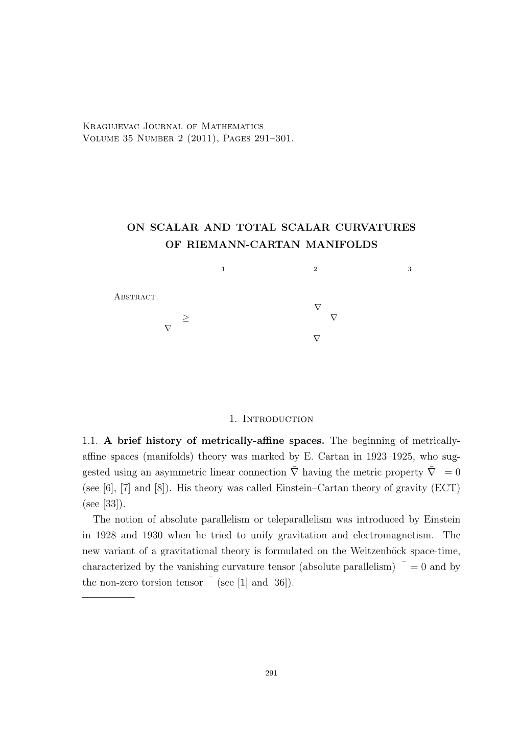 On Scalar and Total Scalar Curvatures of Riemann-Cartan Manifolds