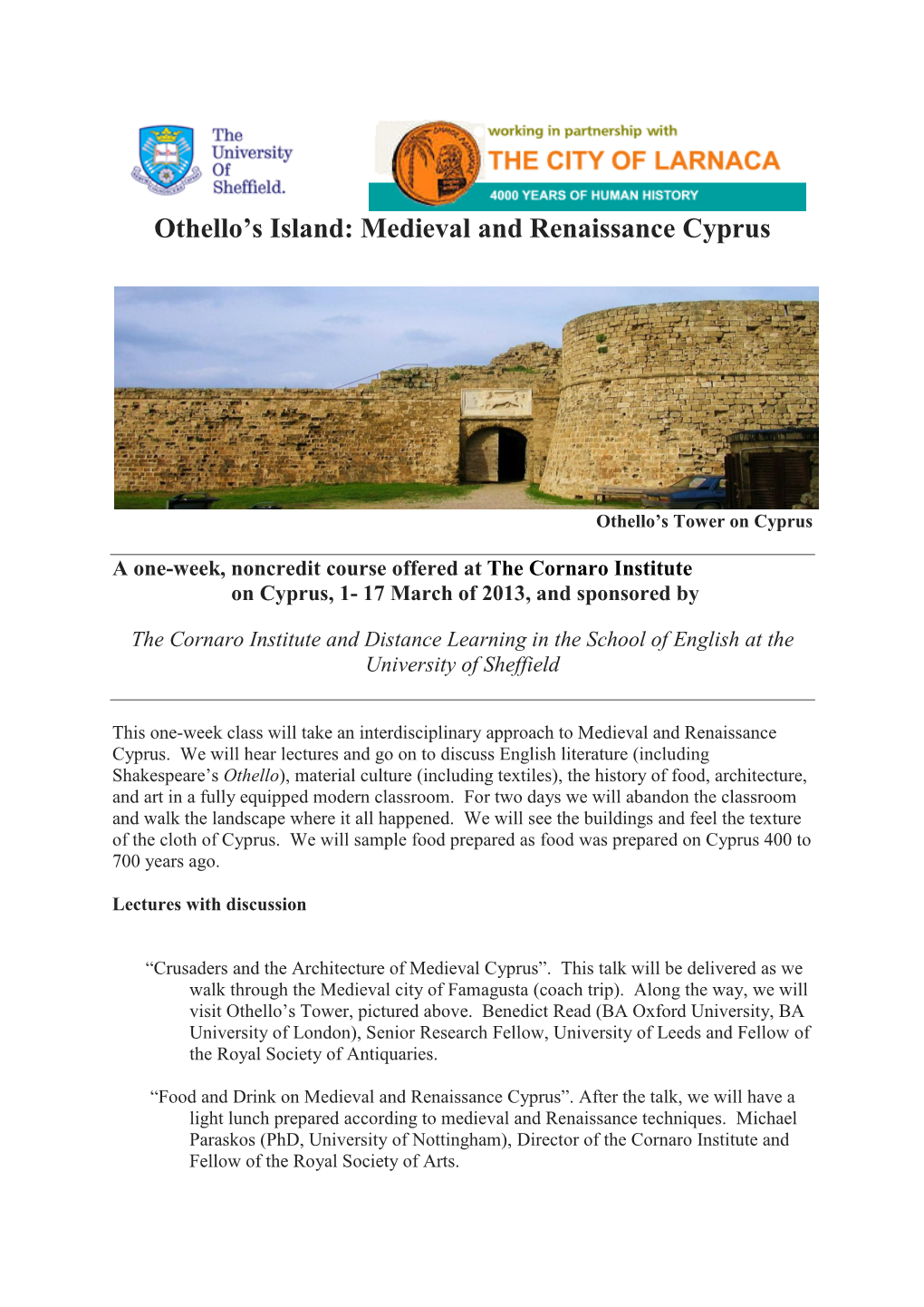Medieval and Renaissance Cyprus