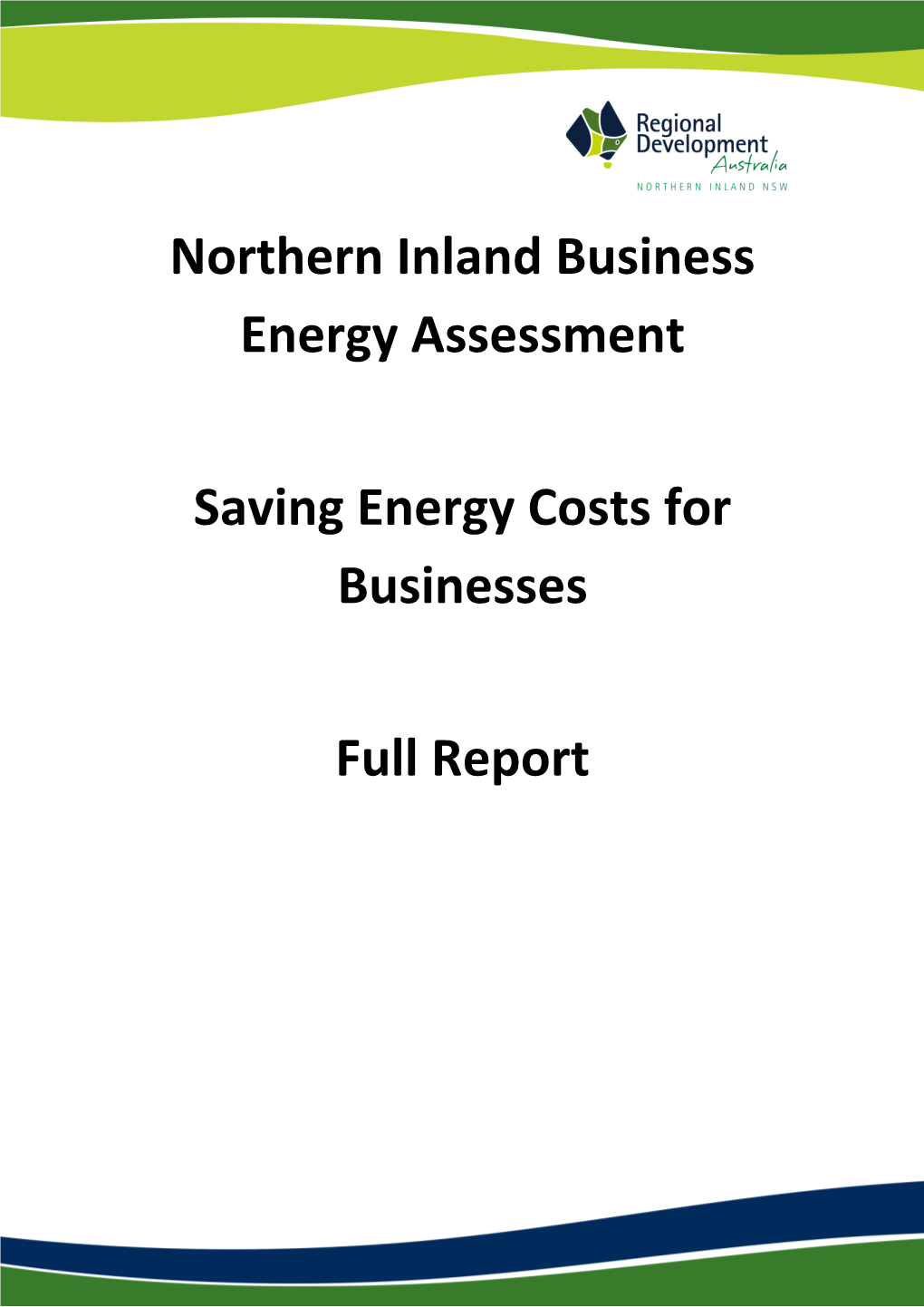 Business Energy Assessment Full Report