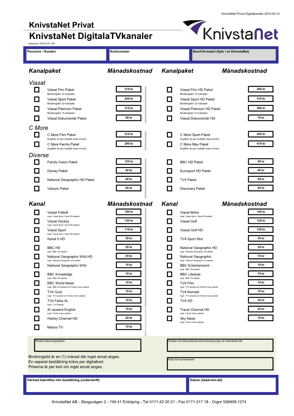 Knivstanet Digitalatvkanaler Version 2014-07-29