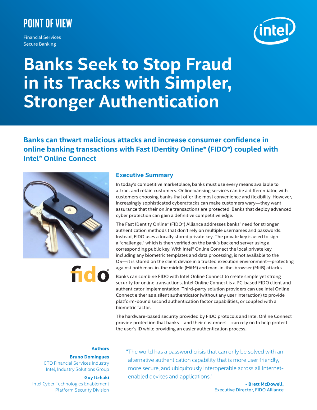 Banks Seek to Stop Fraud in Its Tracks with Simpler, Stronger Authentication