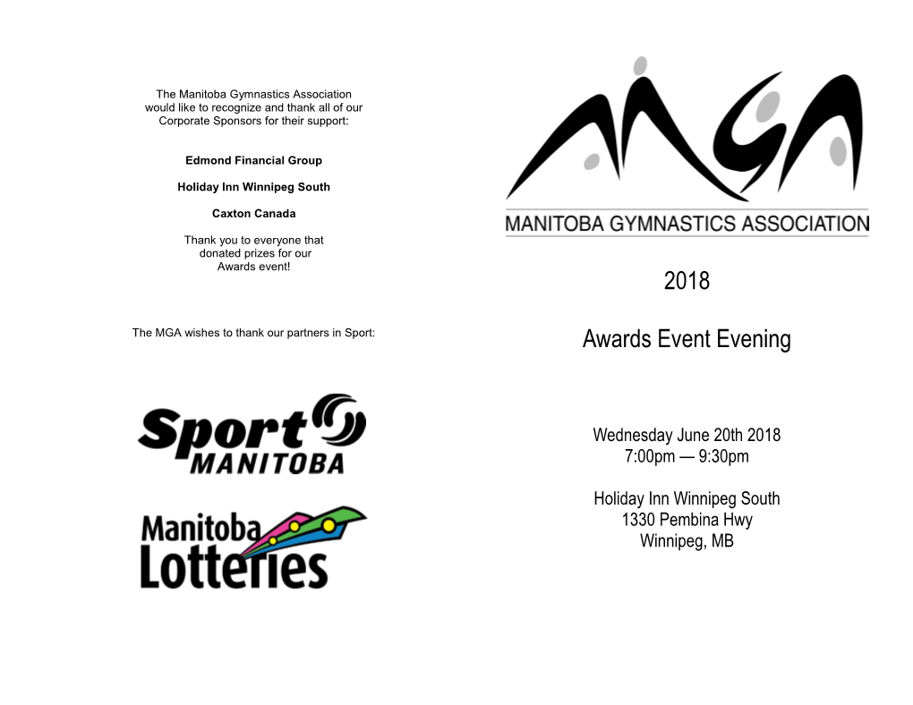 2018 Awards Event Evening