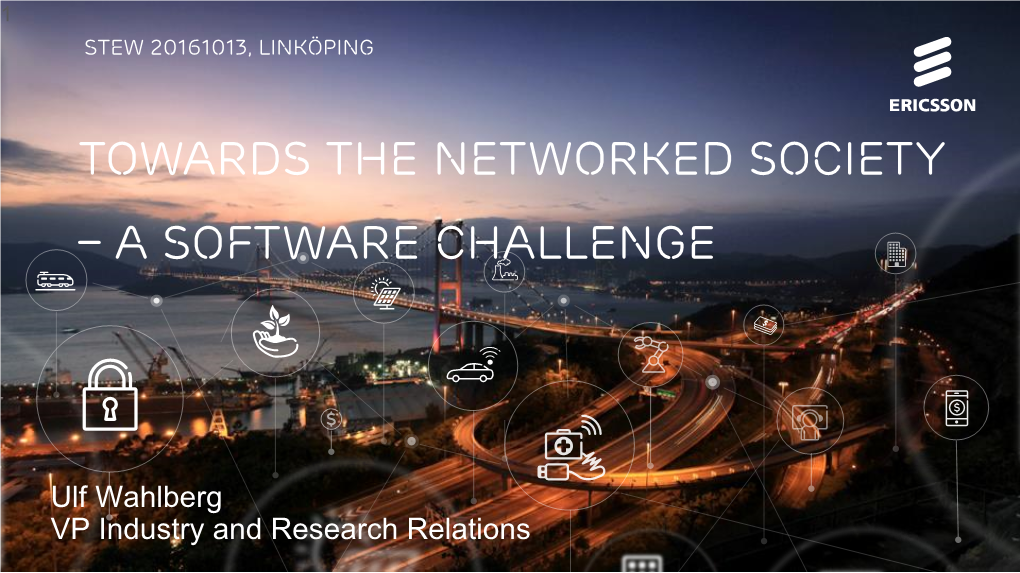 Towards the Networked Society – a Software Challenge