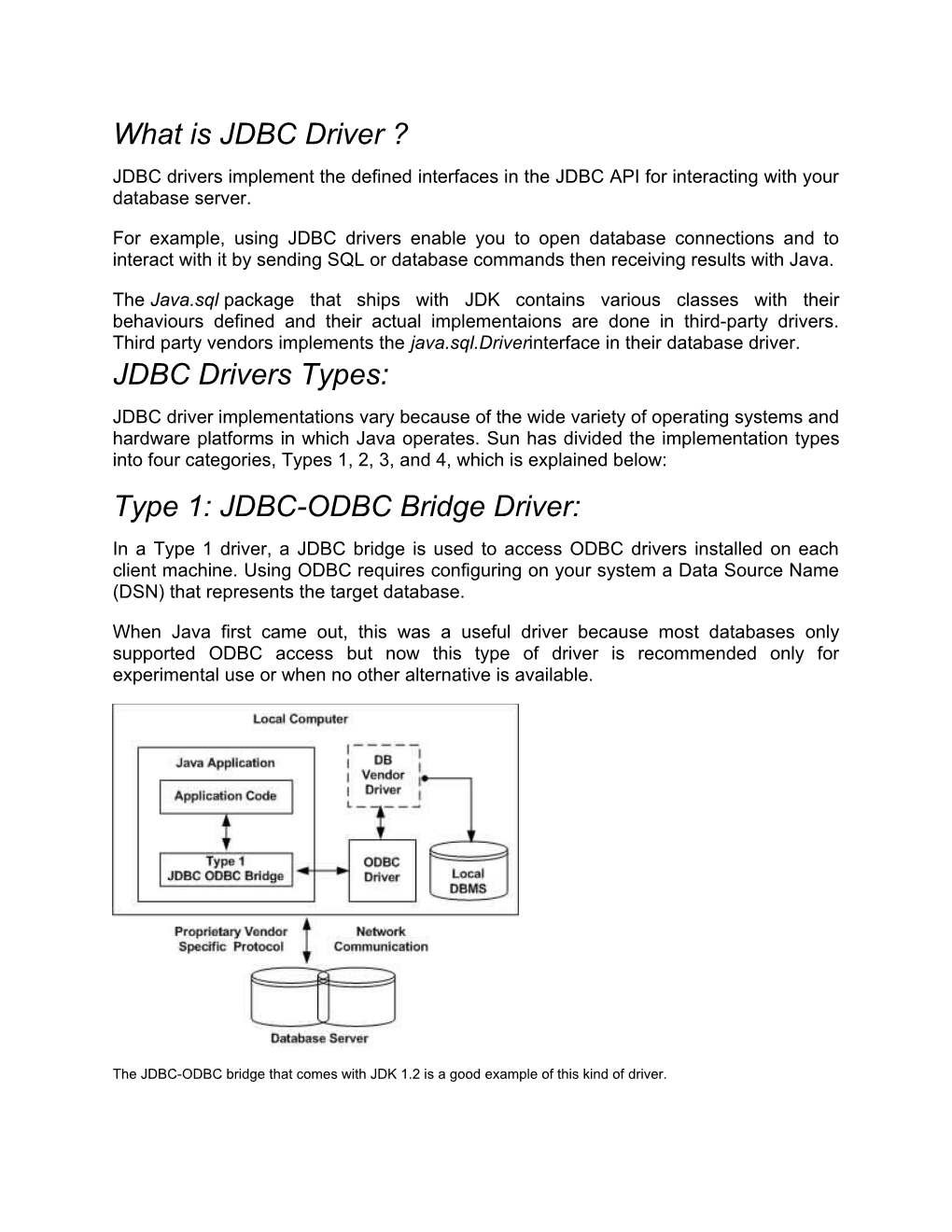 What Is JDBC Driver ?