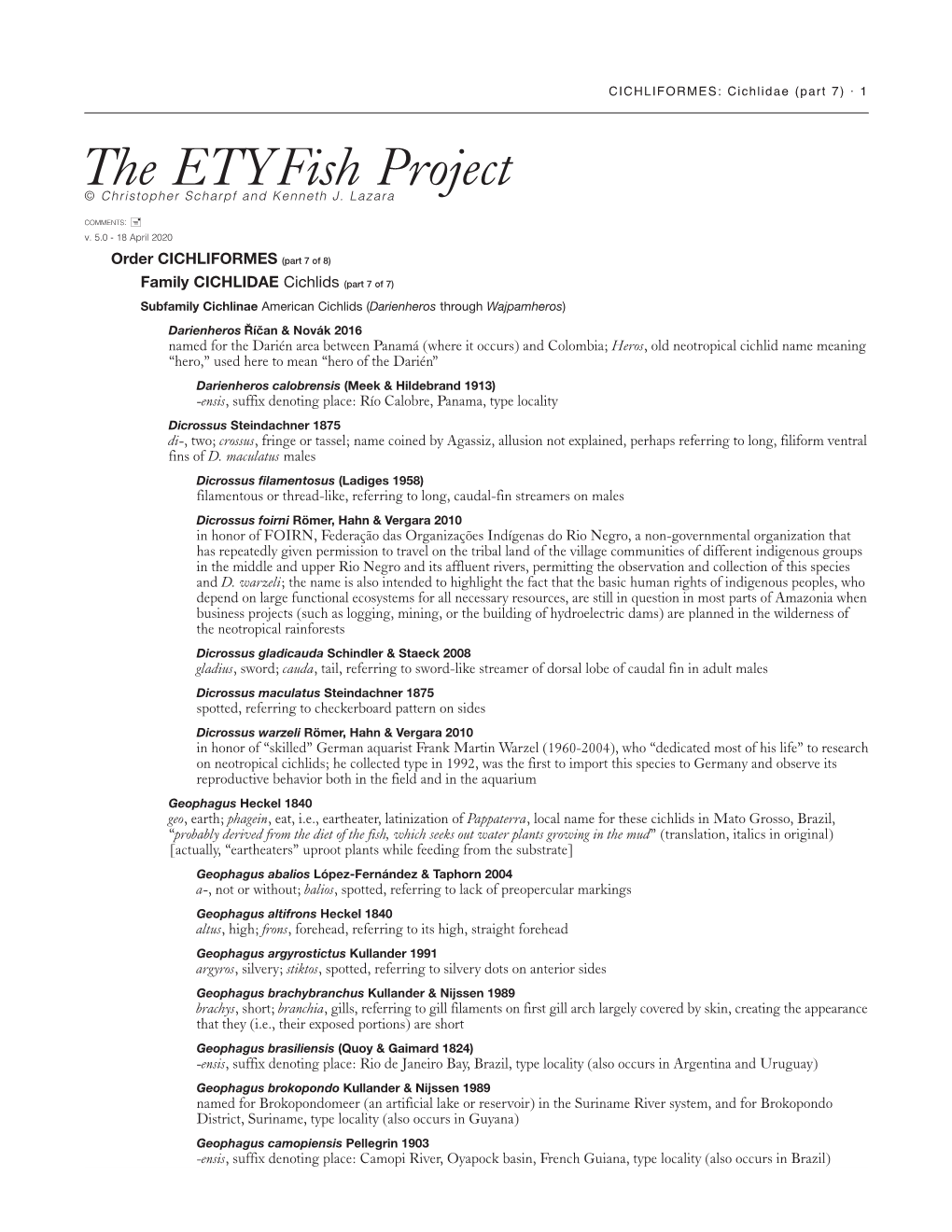 The Etyfish Project © Christopher Scharpf and Kenneth J