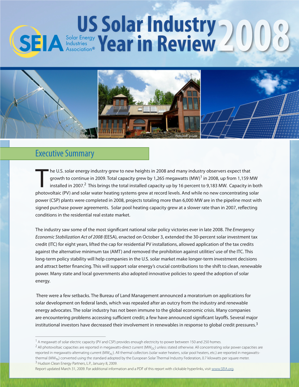 US Solar Industry Year in Review2008