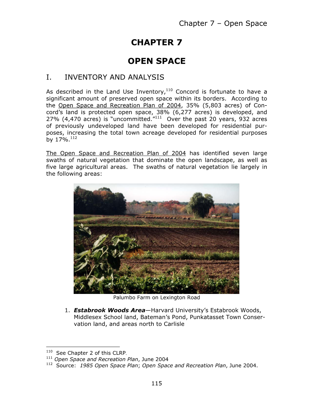 Chapter 7 Open Space