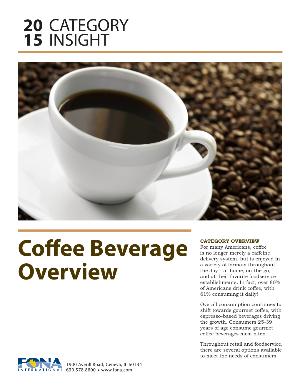 Coffee Beverage Overview