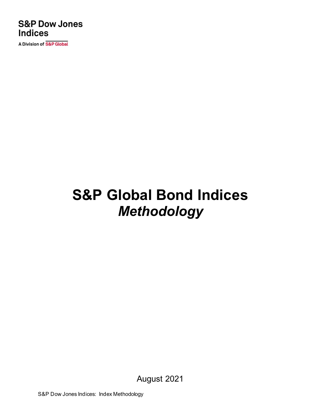 S&P Global Bond Indices Methodology