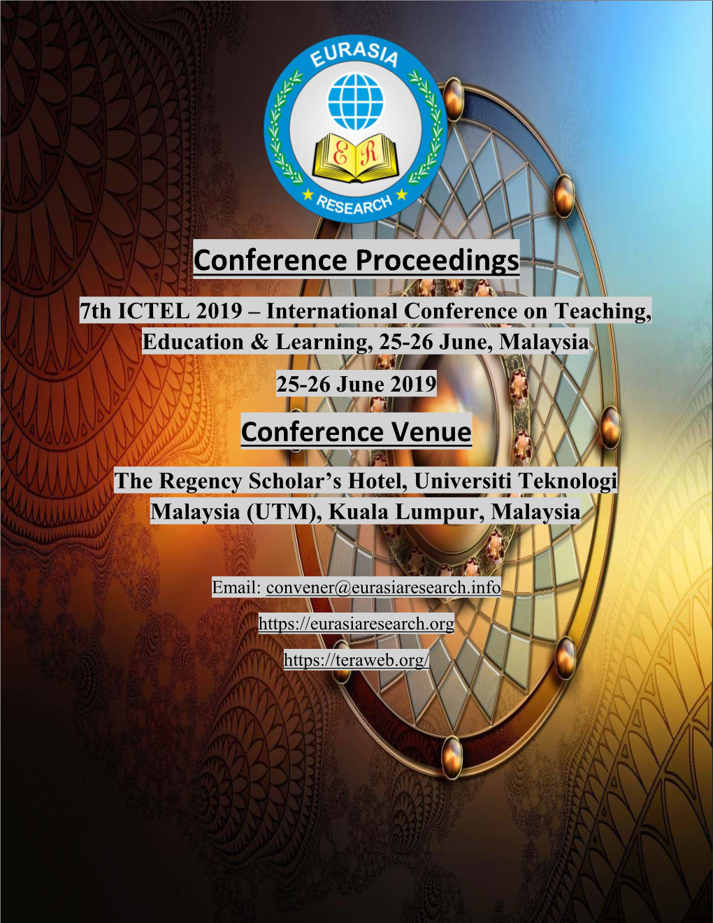 TERA International Conference, Kuala Lumpur, June 2019