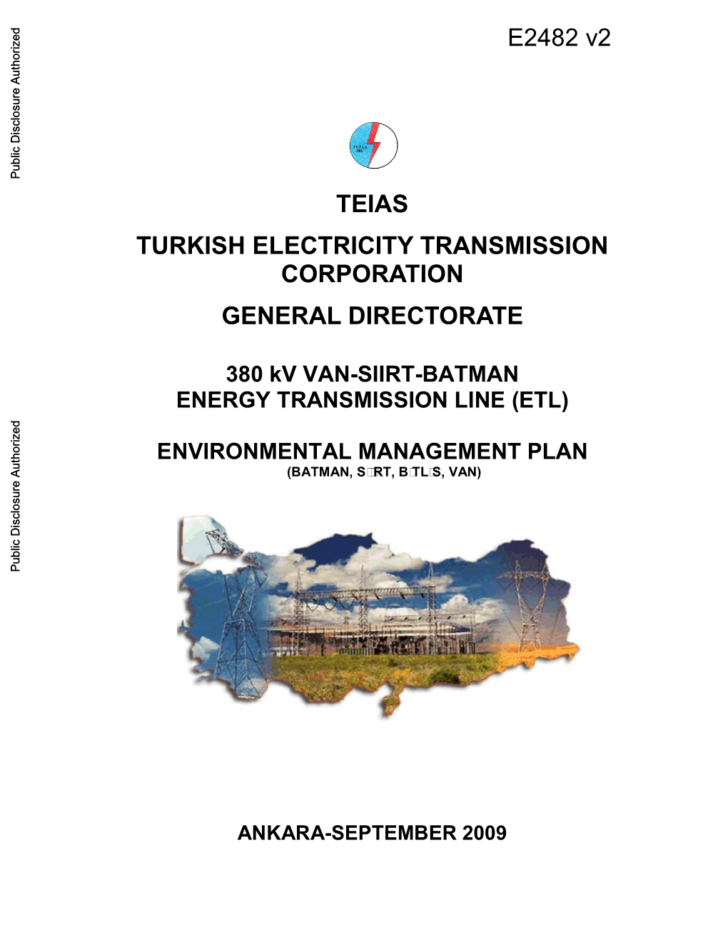 Teias Turkish Electricity Transmission Corporation General Directorate