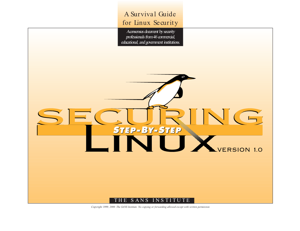 SANS Securing Linux.Pdf