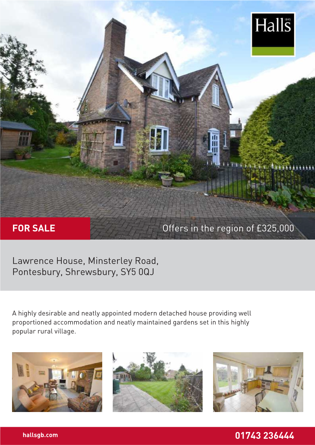 Lawrence House, Minsterley Road, Pontesbury, Shrewsbury, SY5 0QJ