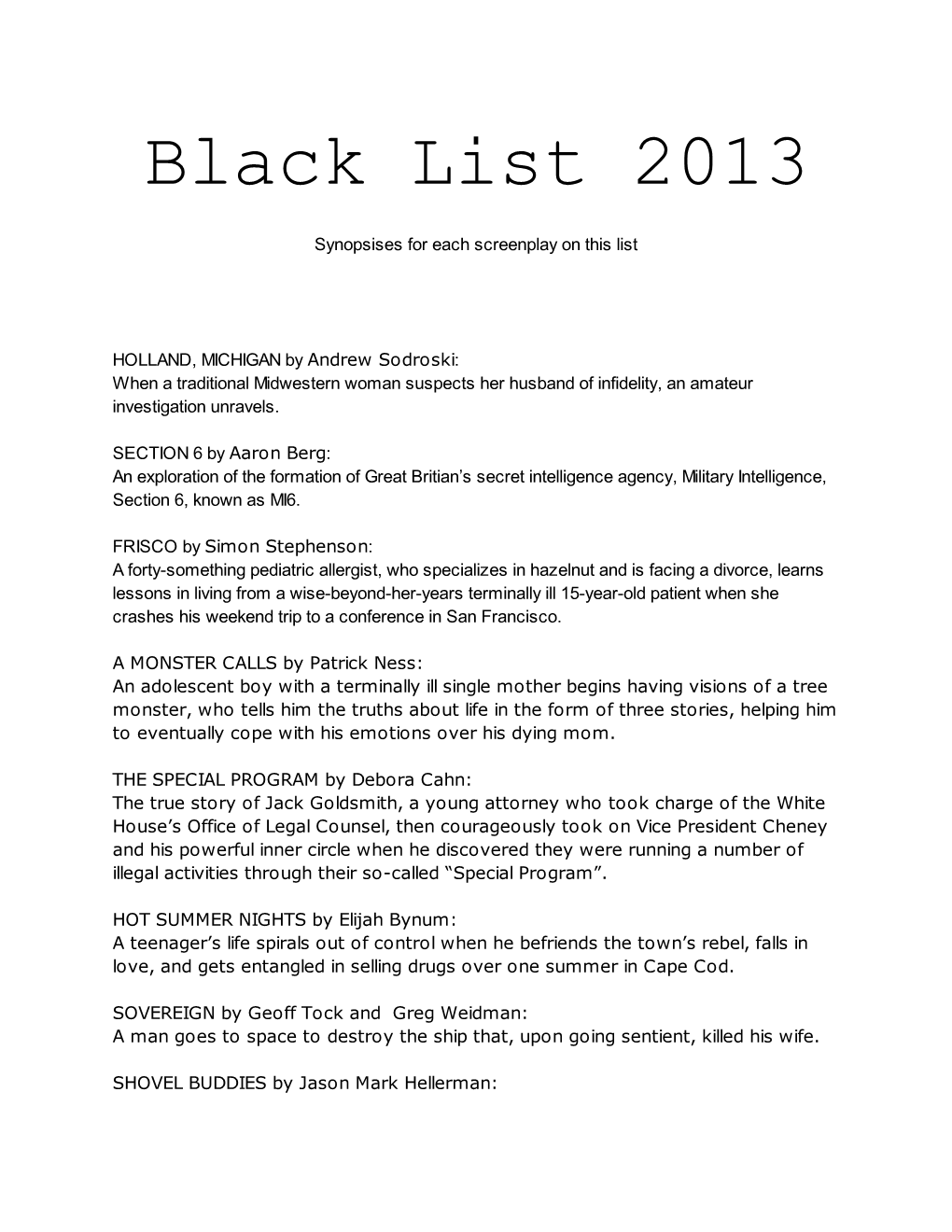 Blacklist2013