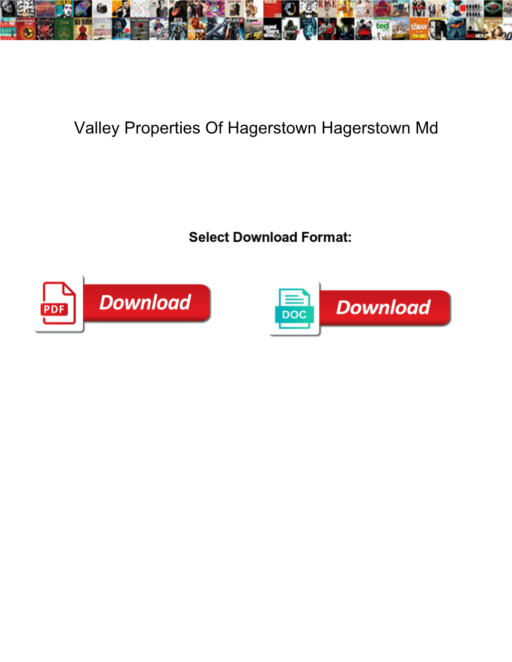 Valley Properties of Hagerstown Hagerstown Md