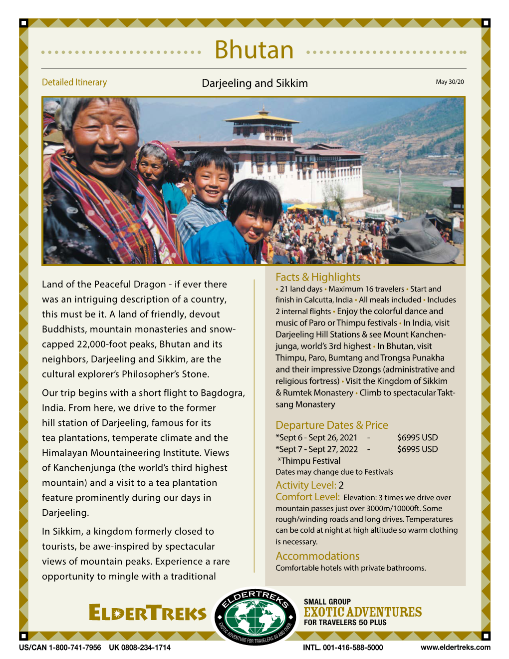 Download Bhutan Detailed Itinerary