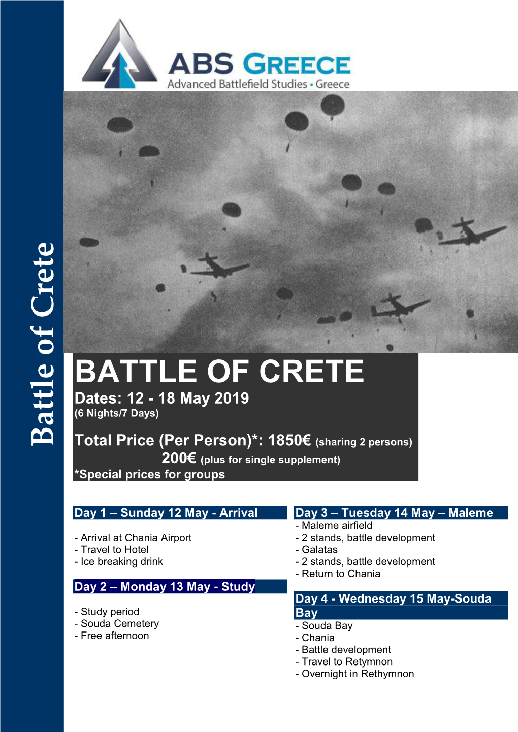 Battle of C Rete BATTLE of CRETE