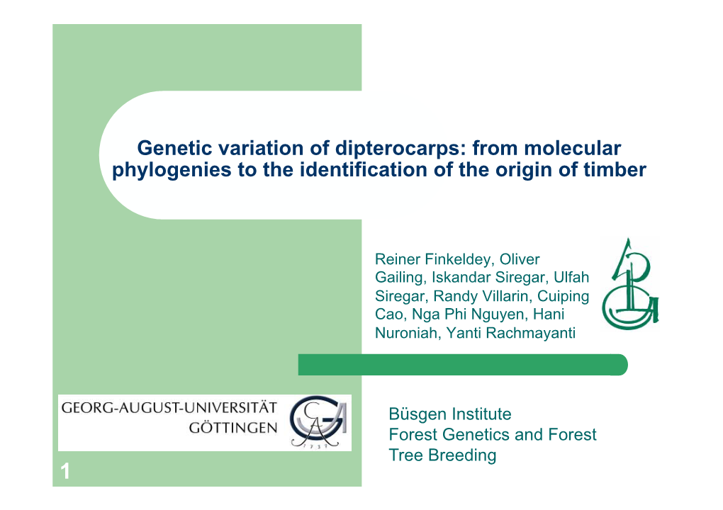 Finkedey Dipterocarps Vienna Feb 2011.Ppt