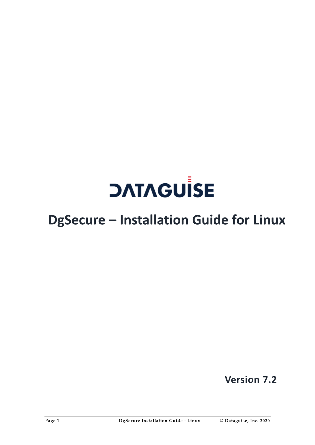 Dgsecure – Installation Guide for Linux