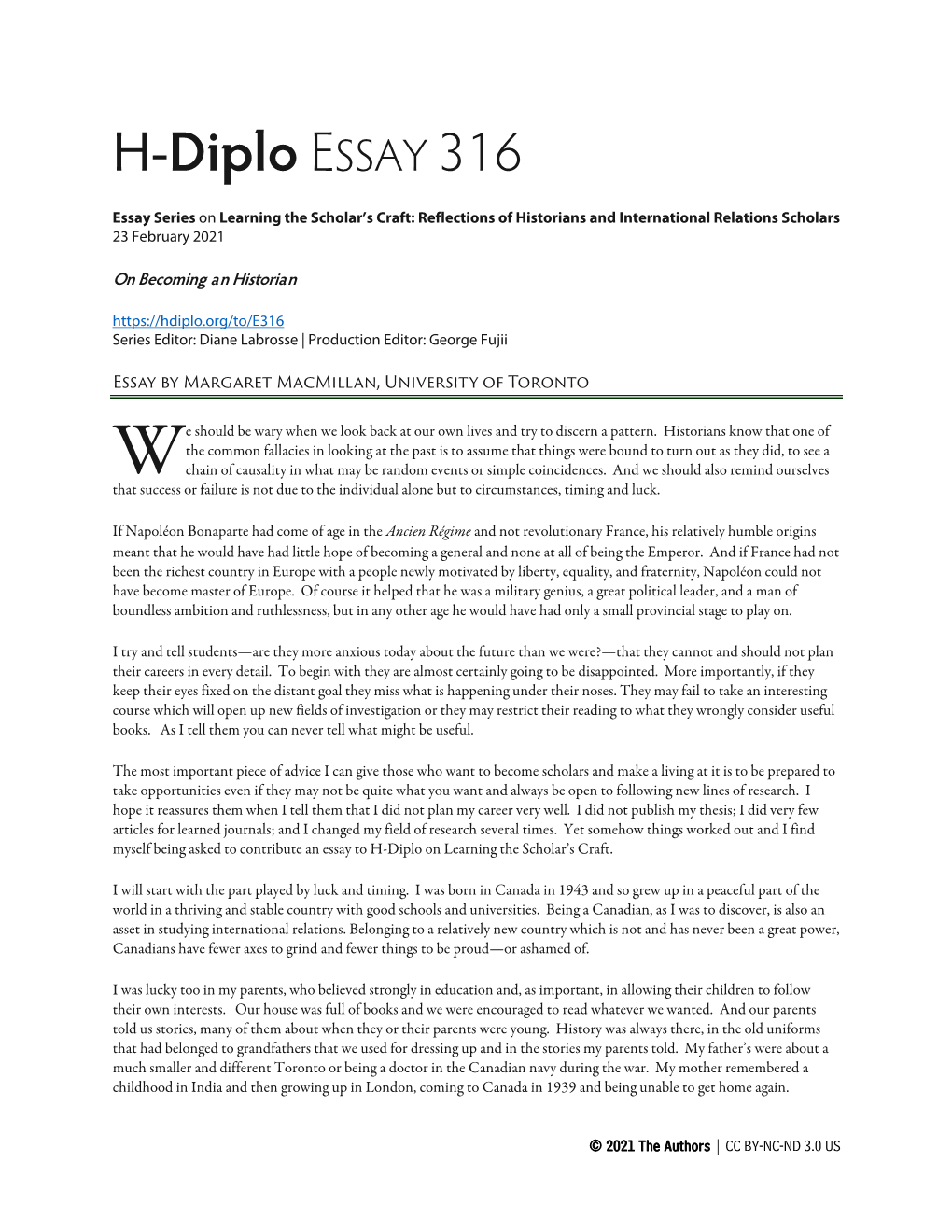 H-Diplo ESSAY 316